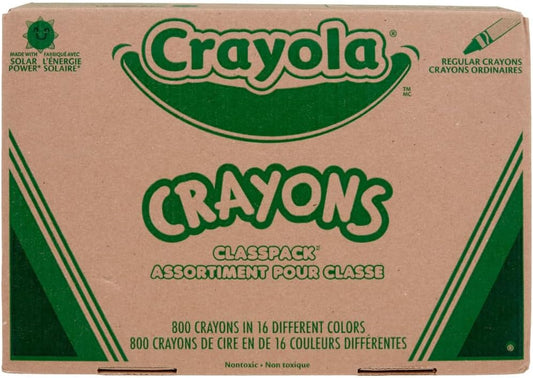 Crayola Bulk Crayon Classpack - 800ct for Classroom Essentials