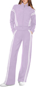 Lounge Sets for Women 2025 Sweatsuit 2 Piece Outfits - Comfortable leg