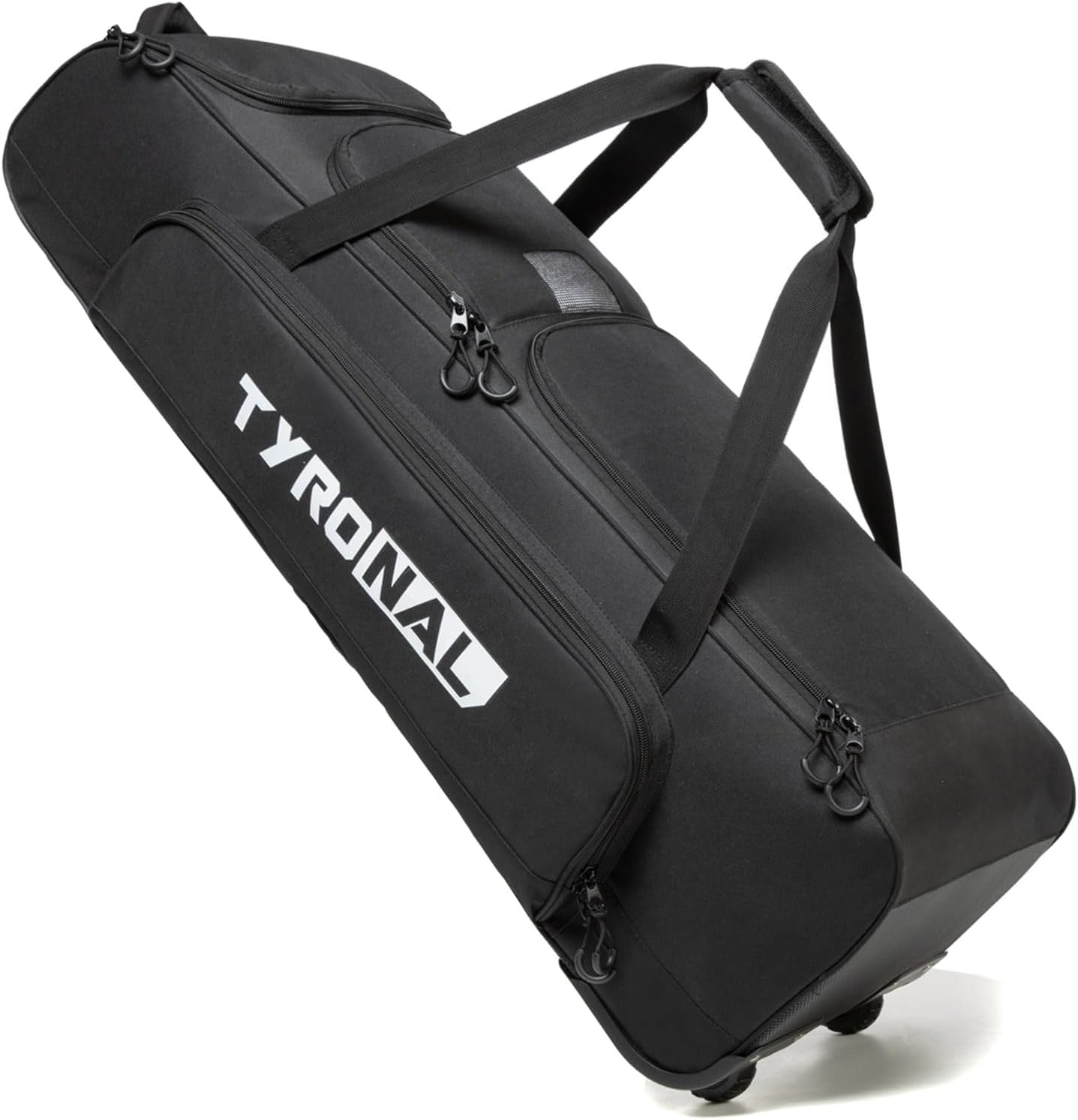 Rolling Baseball Bag with Wheels for 4 Bats and Equipment