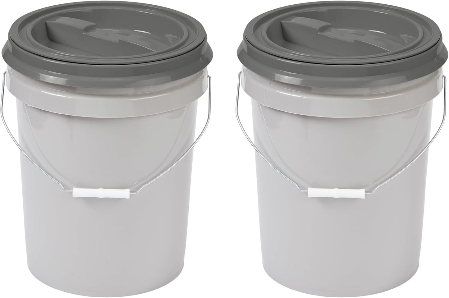 Mighty Tuff 5 Gallon Pet Food Storage Container Pack of 2