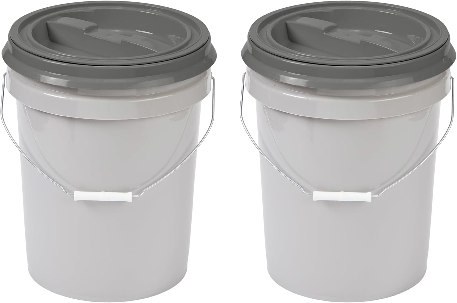 Mighty Tuff 5 Gallon Pet Food Storage Container Pack of 2