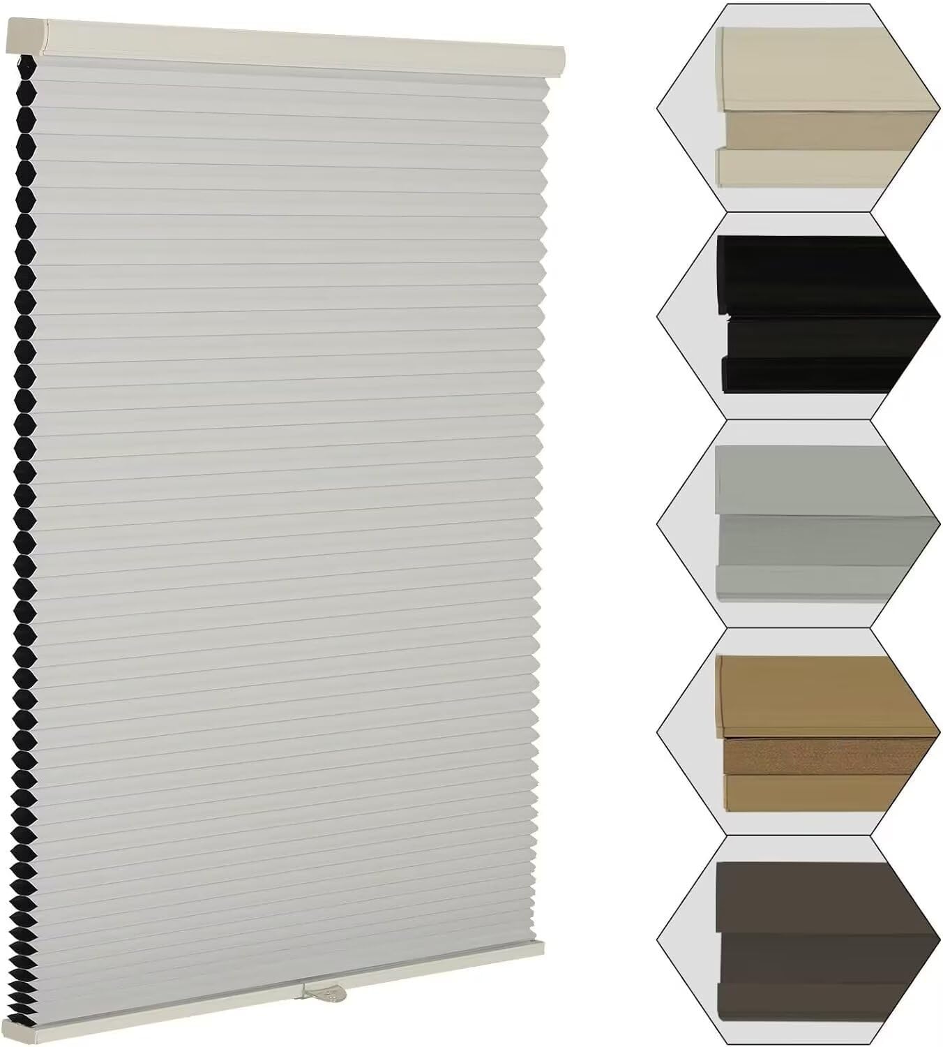 MYshade Cordless Blackout Window Blinds for Room Darkening