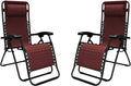 Zero Gravity Recliner Lounge Chair Pair - Smooth Recline Comfort