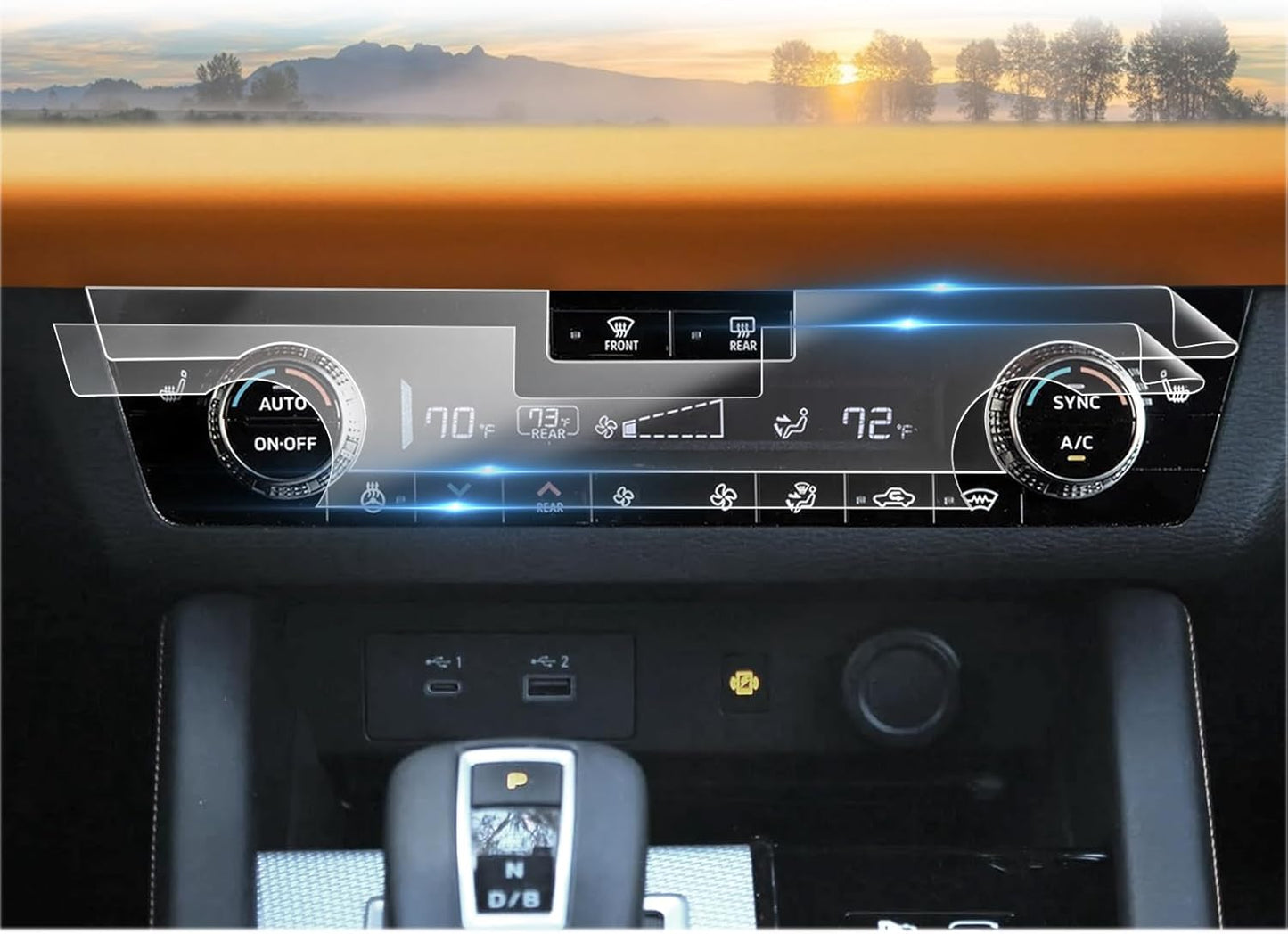 Crystal Clear Mitsubishi Outlander Screen Protector Duo
