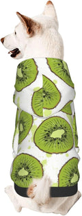 Adorable Kiwi Print Dog Hoodie with Hat & Pockets