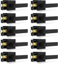 Privacy Door Levers 10 Pack Matte Black Privacy Locksets - Heavy Duty