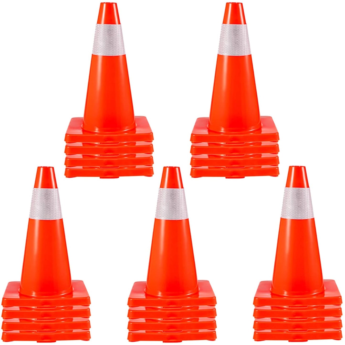 VEVOR 20Pack 18in Traffic Cones for Safety and Parking Use