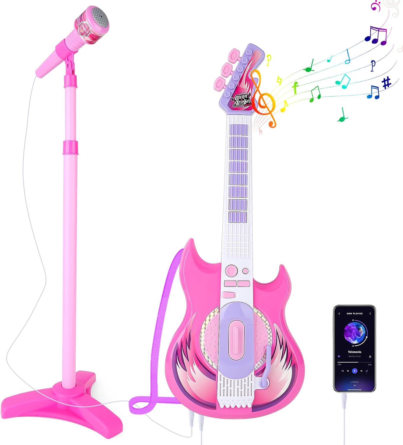 Kids Guitar & Microphone Set - Musical Fun!