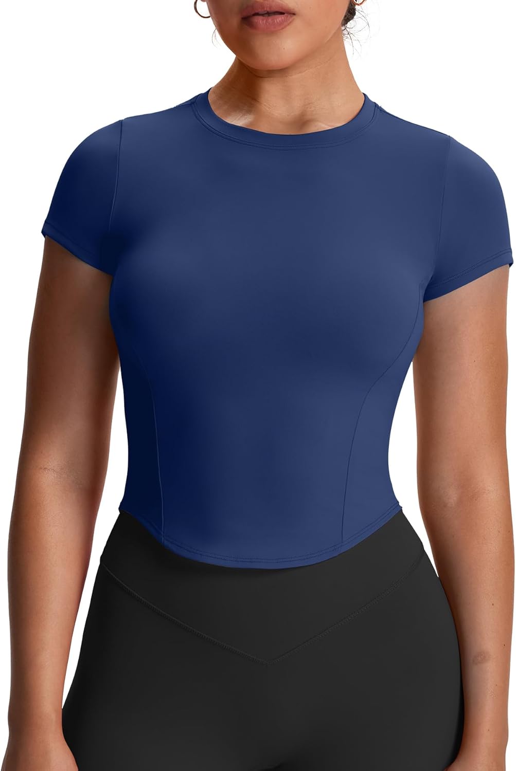 Aoxjox Women's Short Sleeve T-Shirts for Gym and Yoga