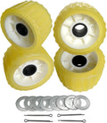 3 in Width x 5 in OD Boat Trailer Poly Ribbed Wobble Rollers - Easy