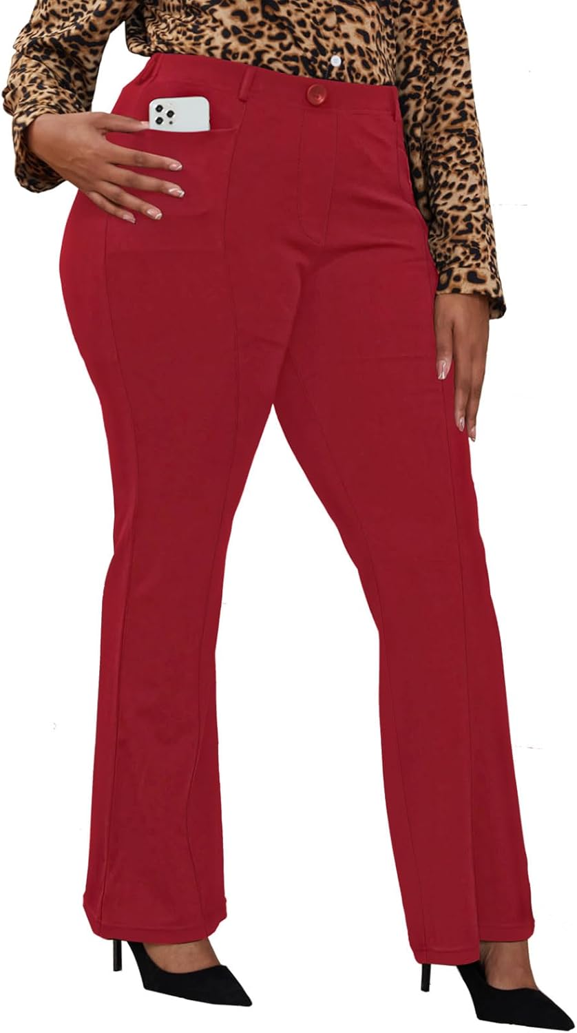 Wrinkle-Free Stretch Dress Pants for Women - Comfort & Style