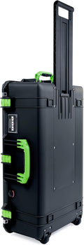 Pelican 1615 Air Case with Lime Green Handles and Wheels
