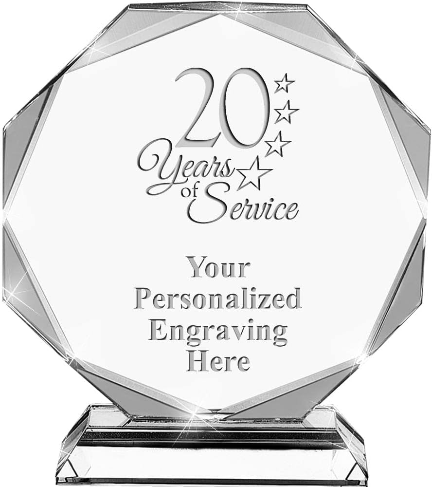 Custom Engraved Crystal Trophy Award for Every Occasion