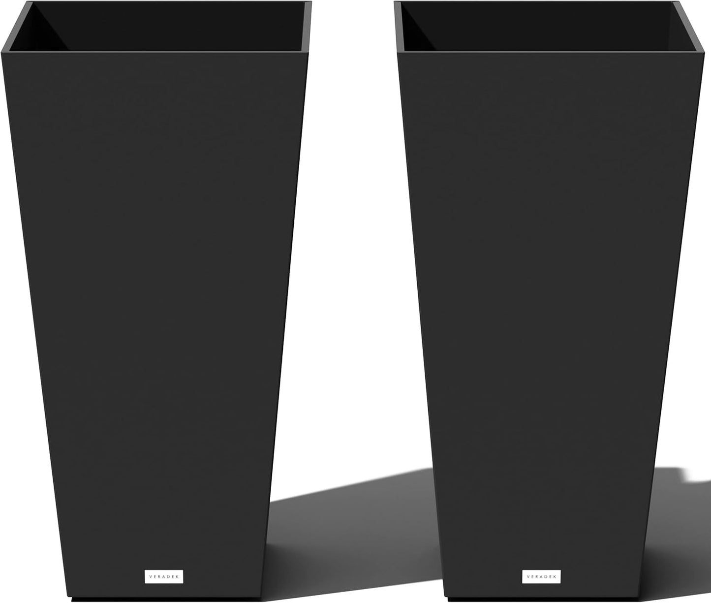 Veradek V-Resin Indoor/Outdoor Taper Planter Set of 2, 30 in