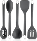 Silicone Kitchen Cooking Utensils Set - Heat Resistant 13in Tools