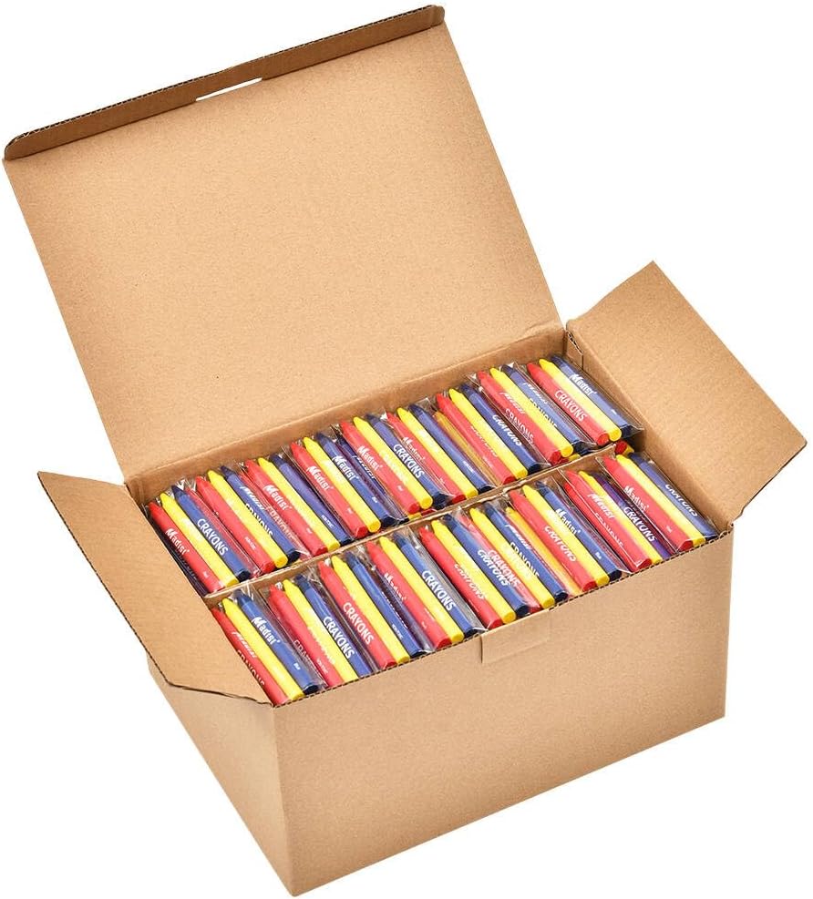 Madisi Crayons Bulk Pack - 900 Count for Classroom Use