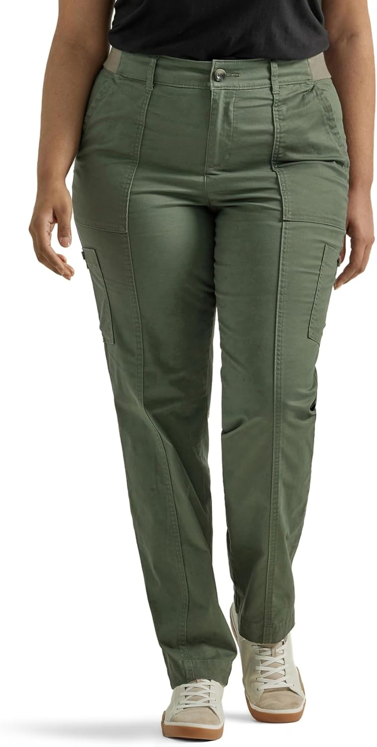 Lee Women's Plus Size Ultra Lux Comfort Flex-to-Go Utility Pant