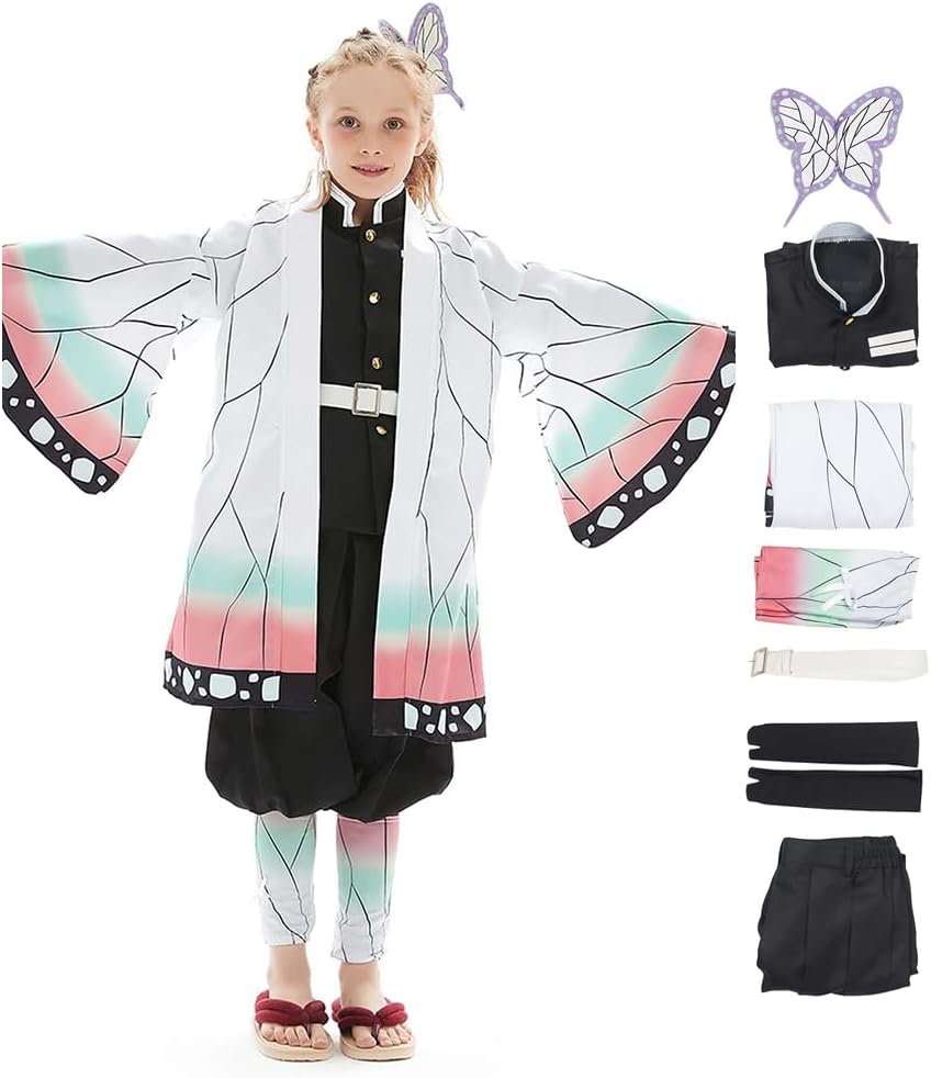 Gonriya Kids Cosplay Cloak Anime Costume Full Set for Halloween