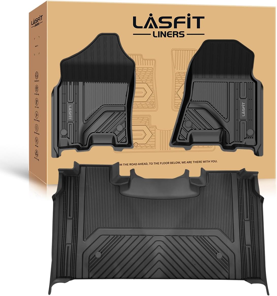Custom Fit LASFIT Floor Mats for Ram 1500 Crew Cab 2019-2024