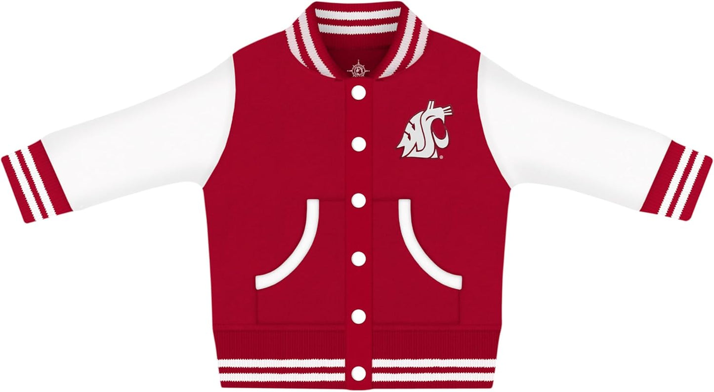 Creative Knitwear College Baby Varsity Jacket for Little Fans