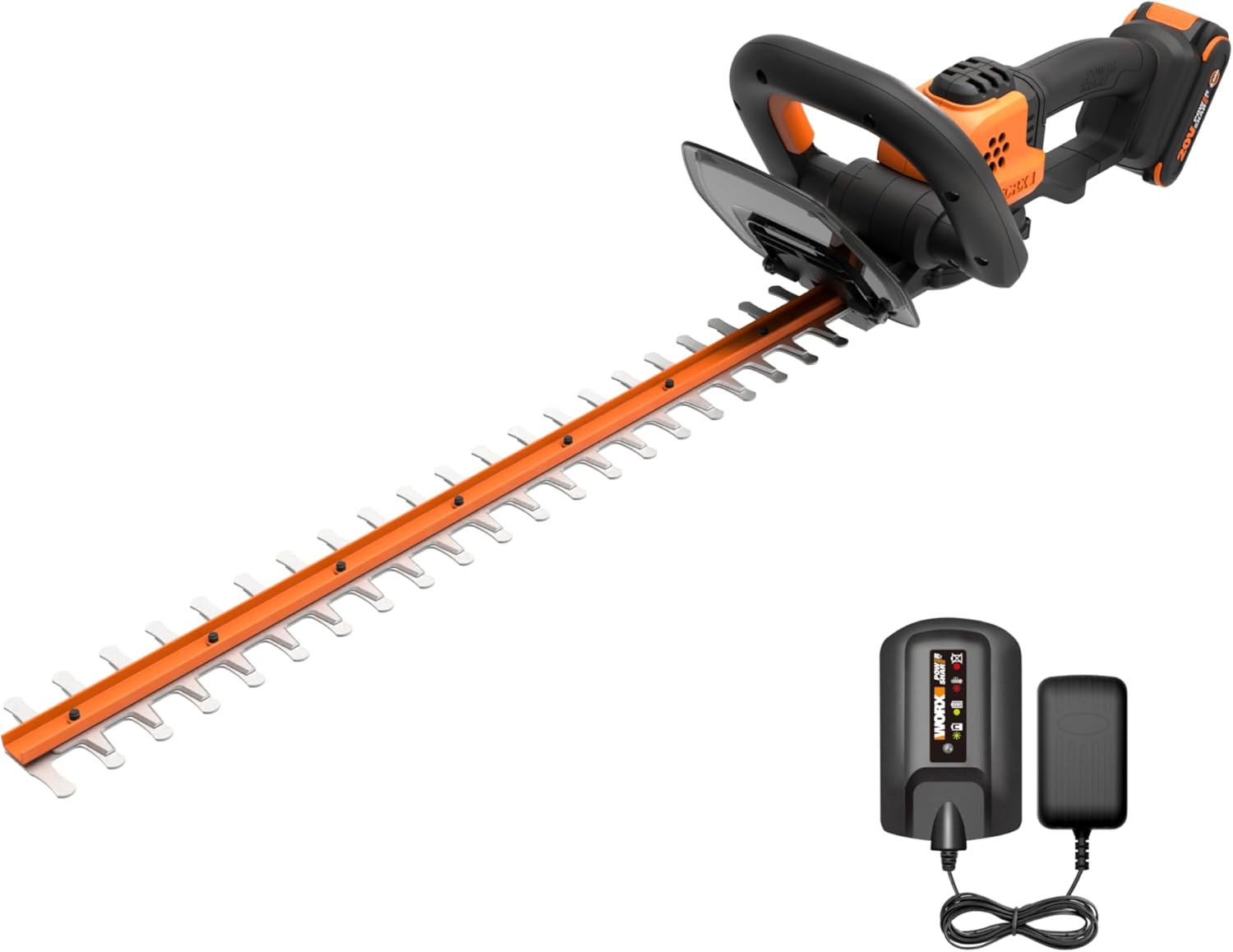 WORX 22 Inch 20V Cordless Hedge Trimmer for Effortless Trimming