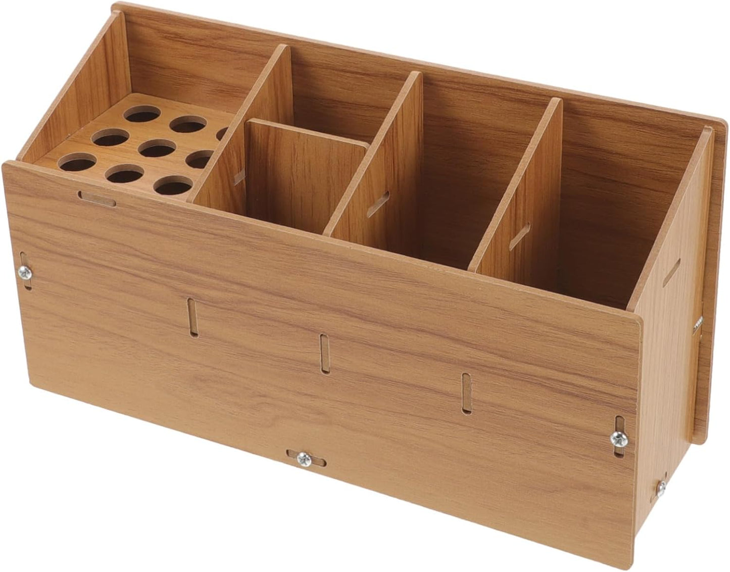 Gatuida Hair Tools Organizer Stylish Walnut Design