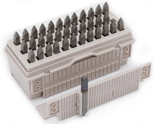 Tonosho 1 mm Letter and Number Stamp Set for Jewelry