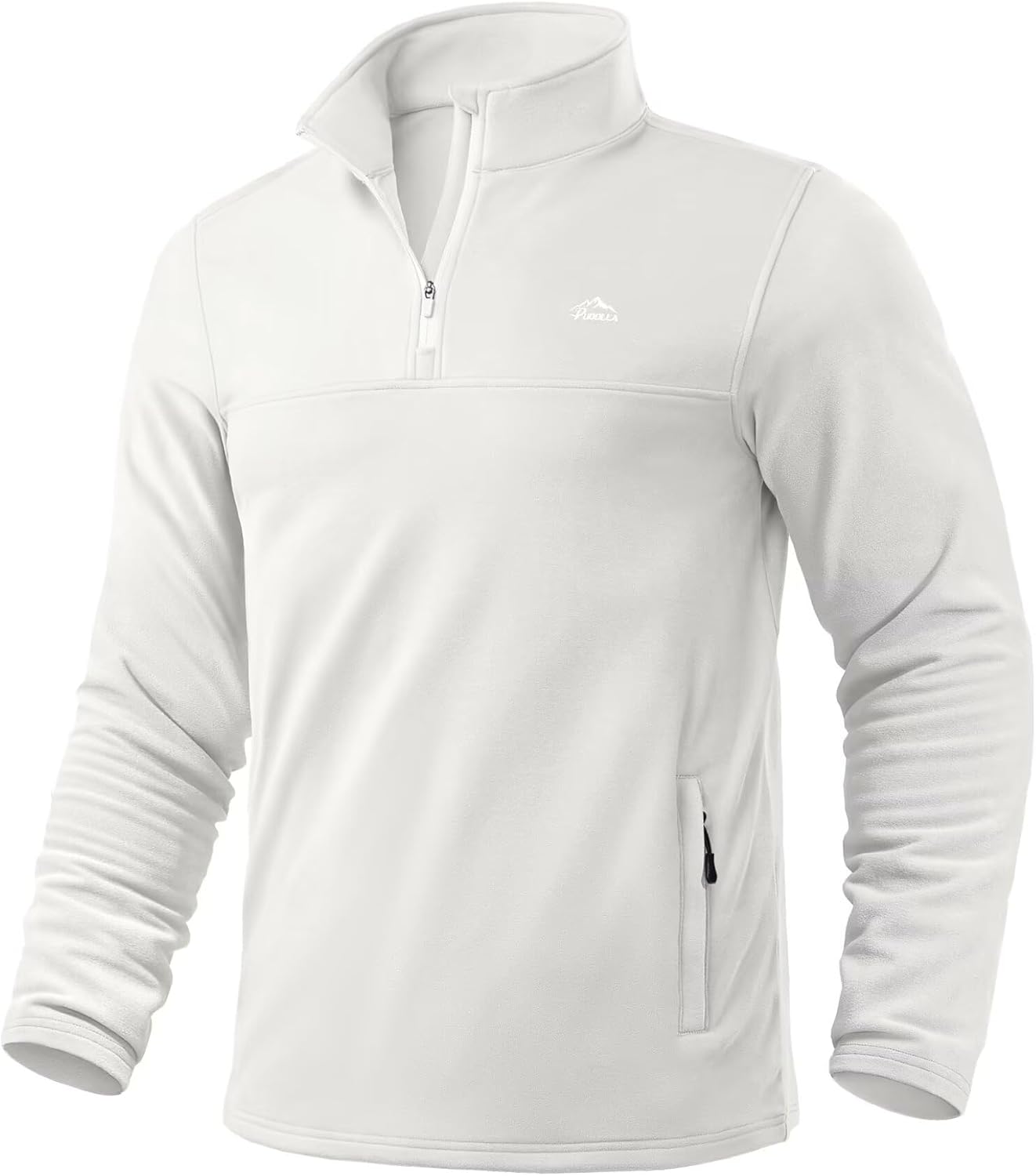 Pudolla Men's Warm Fleece 1/4 Zip Pullover with Pockets