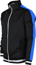 SCREENSHOT-TRACK JACKET Mens Urban Hip Hop Slim Fit Side Taping Men's