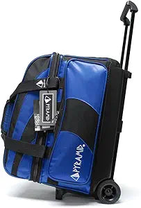 Pyramid Deluxe Double Roller 2 Ball Bowling Bag with Shoe Compartment
