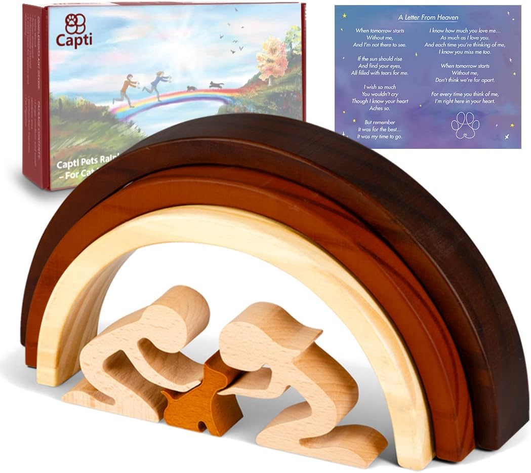 Rainbow Bridge Cat Memorial Gifts for Loss of Cat Sympathy