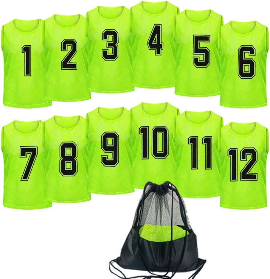 Basketball Jersey Pinnies Adult Scrimmage Vests for Kids Training
