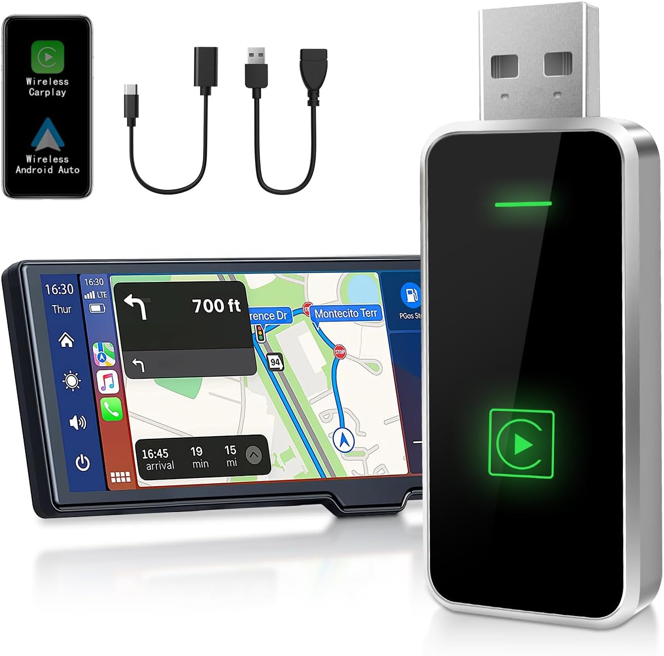 Wireless CarPlay Adapter for 800+ Cars