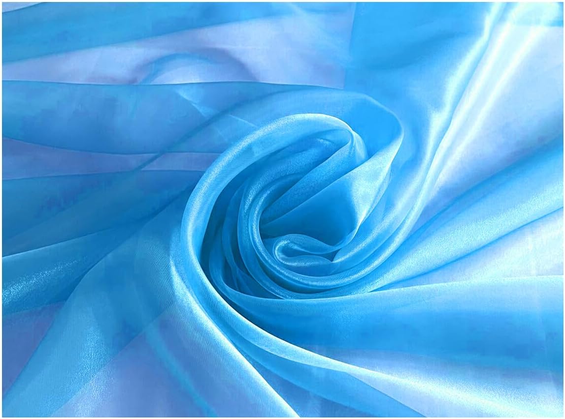 MDS Pack of 40 Yard Sheer Organza Fabric for Elegant Events