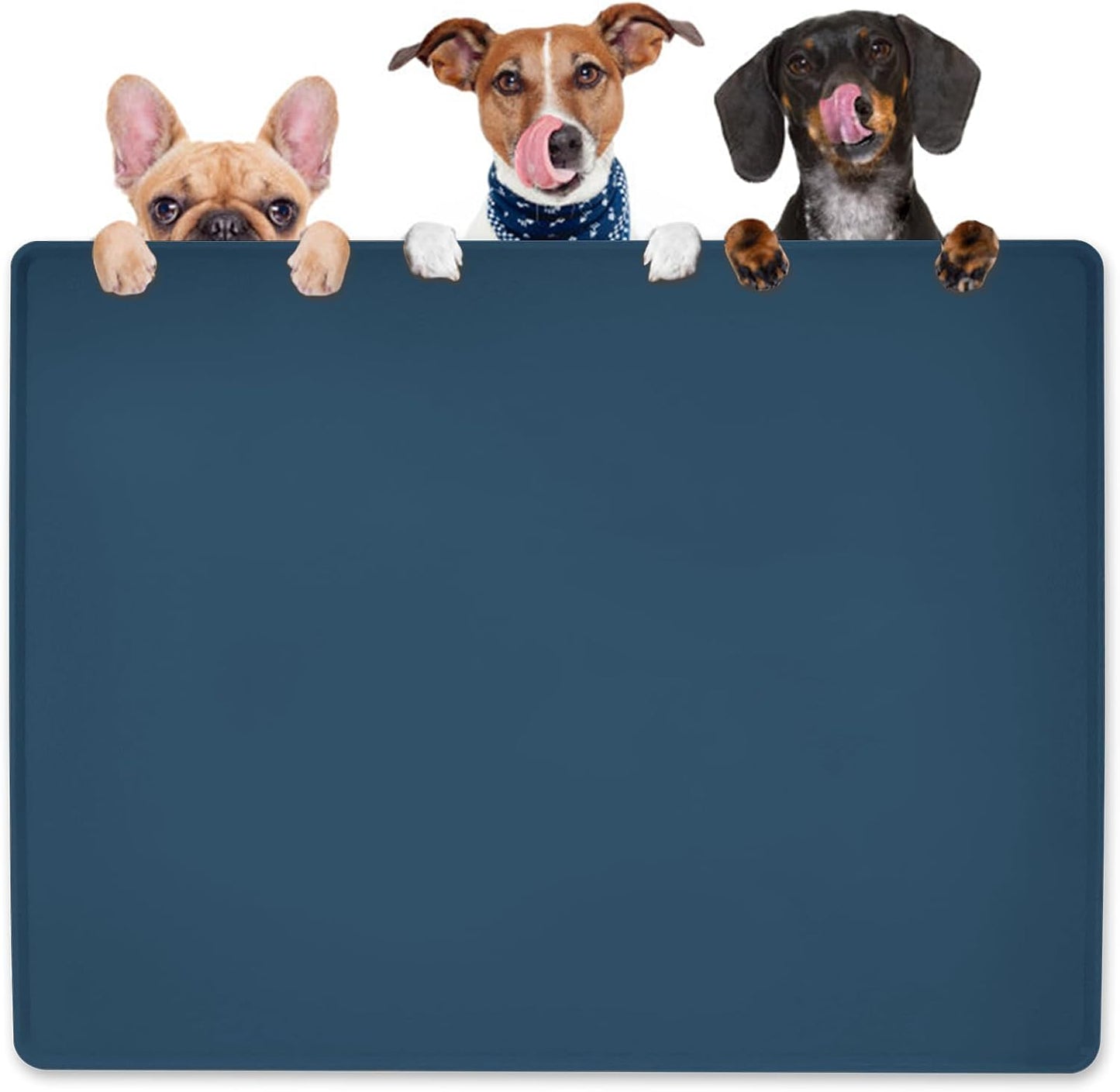 Large Silicone Dog Water Mat for Food and Bowls 39.4in x 29.5in
