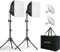 Softbox Lighting Kit 16x16 in - Compact Continuous LED