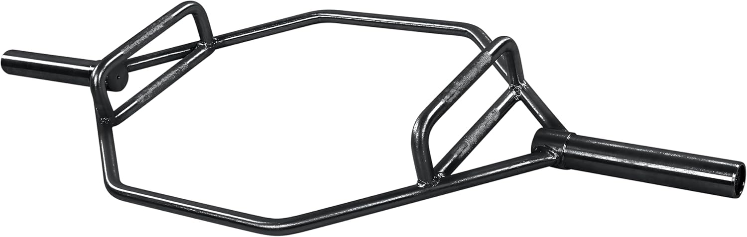 Olympic 2-Inch Hex Weight Lifting Trap Bar for Home Gym Use