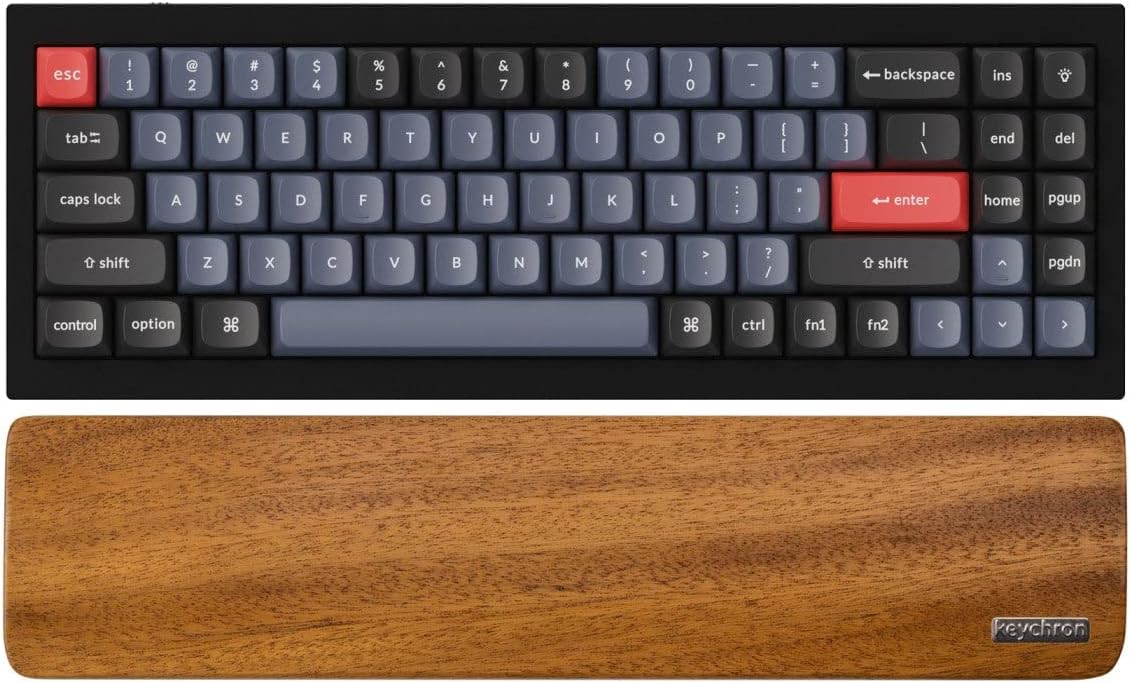 Keychron Custom Keyboard Wooden Wrist Rest - Comfort & Support
