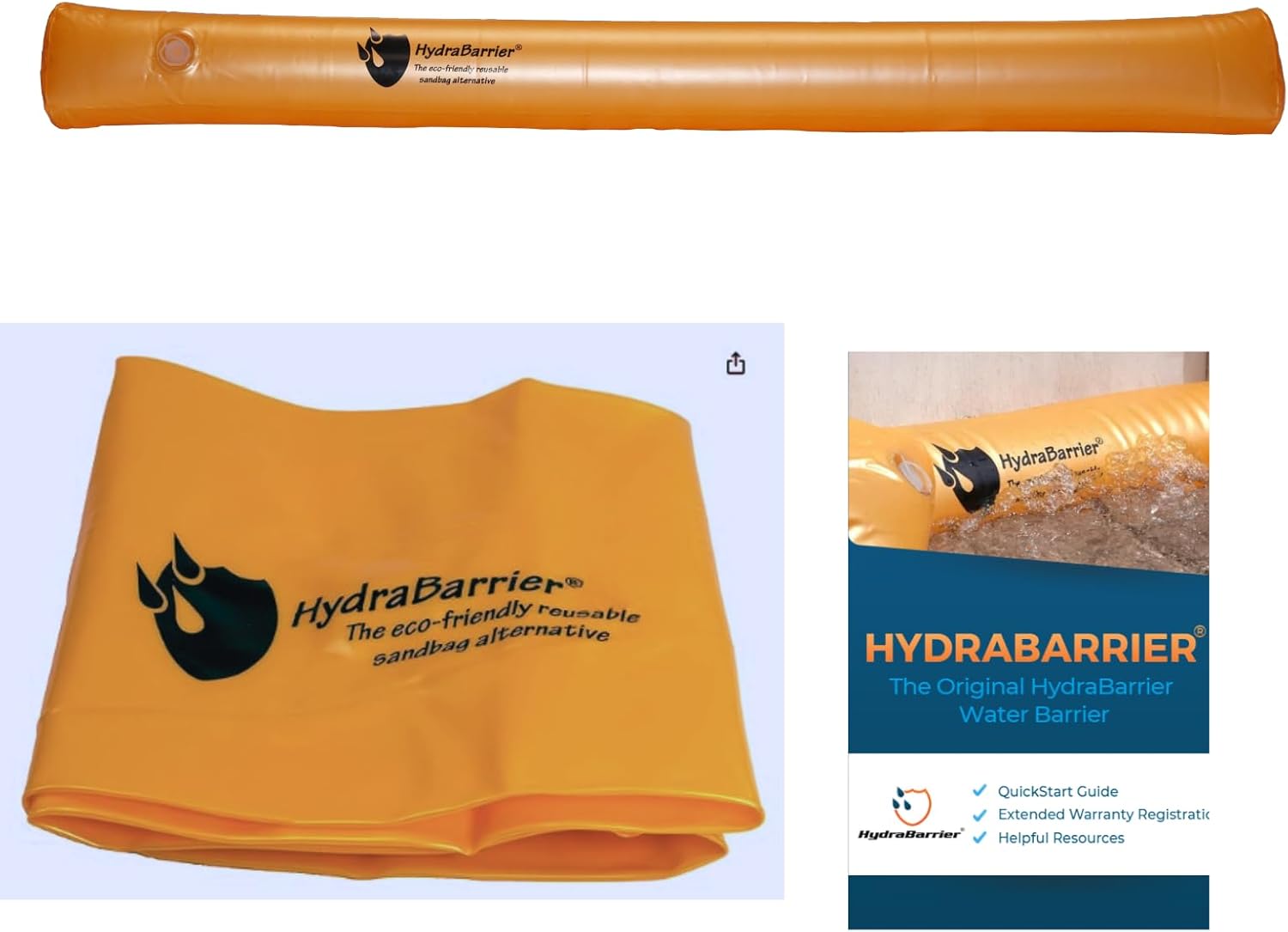The Original HydraBarrier Flood Barrier for Home Protection