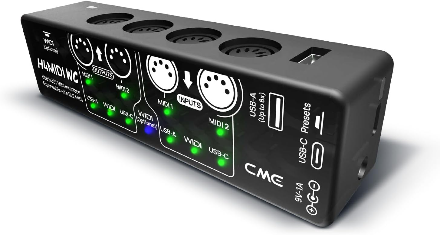CME H4MIDI WC Advanced USB Host MIDI Interface for Musicians