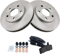 TRQ Front Brake Pad & Rotor Kit Compatible with 1990-93 Cadillac