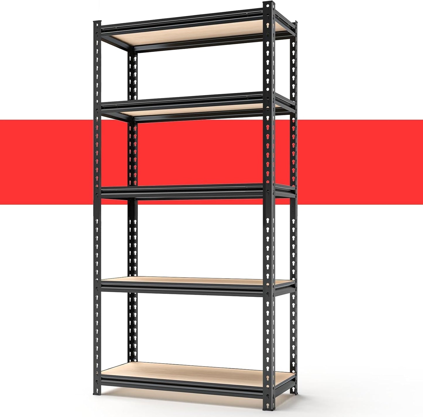 60 H x 28 W x 12 D Industrial Metal Shelving Unit for Storage