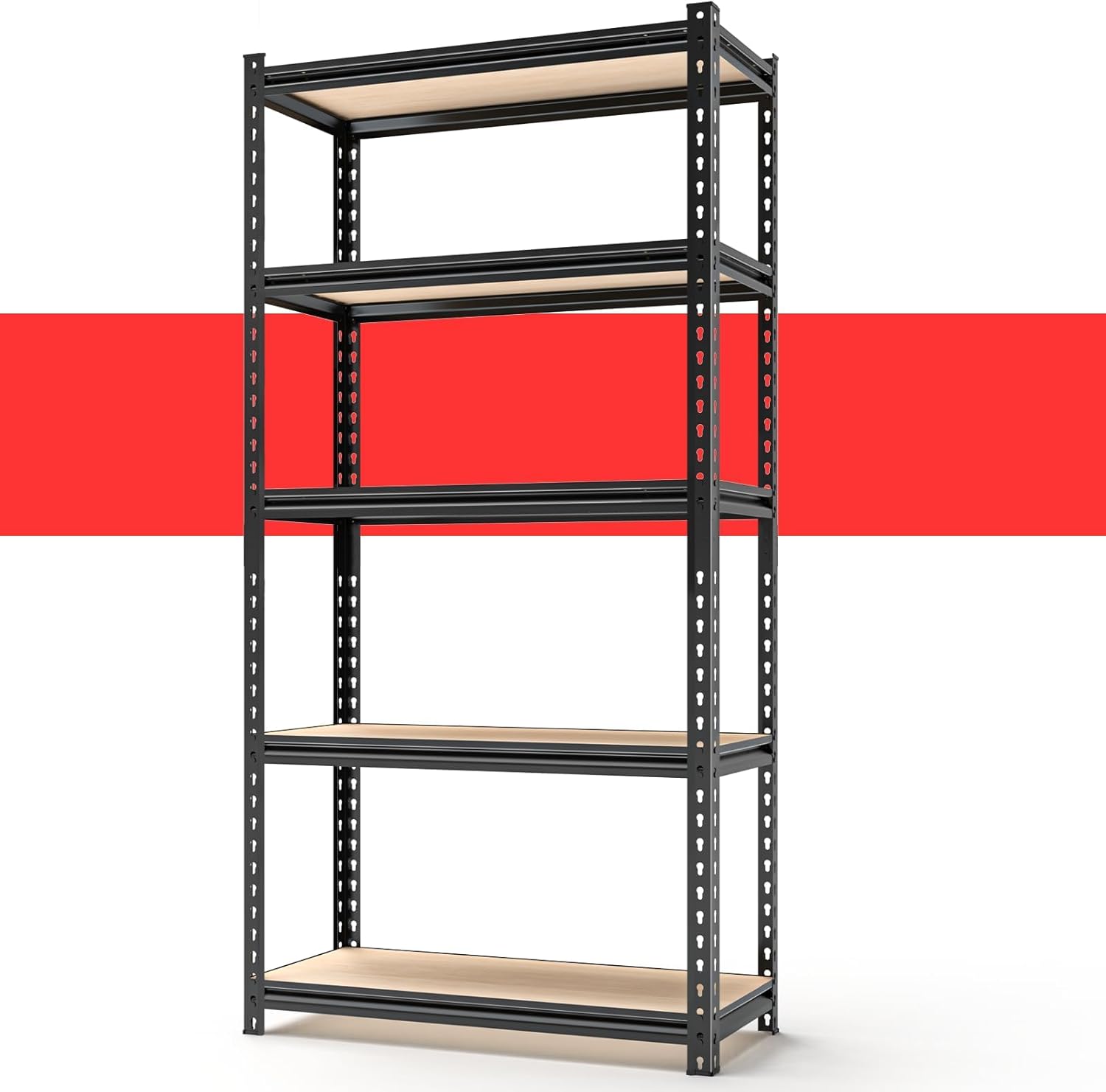 60 H x 28 W x 12 D Industrial Metal Shelving Unit for Storage