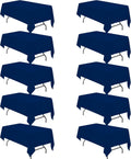 Navy Blue Tablecloths for 6 ft Rectangle Tables 60 x 102 in - Pack