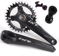 BUCKLOS Hollow Integrated MTB Crankset 170mm Black/Red - Durable