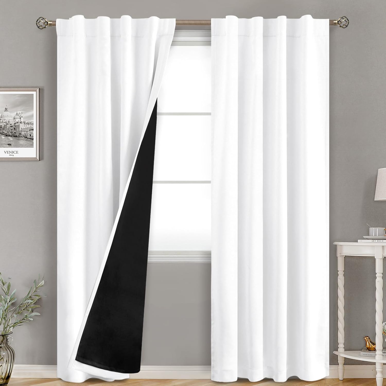 BGment 100% Blackout Curtains for Bedroom and Living Room