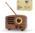 Muzen Portable Bluetooth Speaker OTR Wood Vintage - Compact Retro