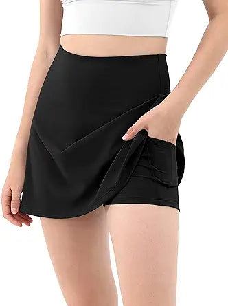 ODODOS Women's Athletic Tennis Skorts with Pockets for Sports