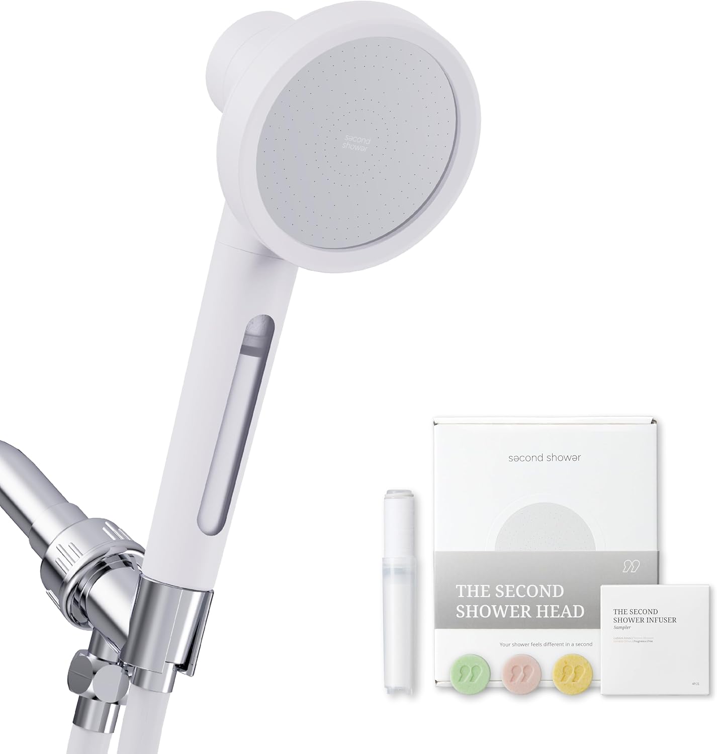 SecondShower Handheld Filtered Shower Head for Skin Health