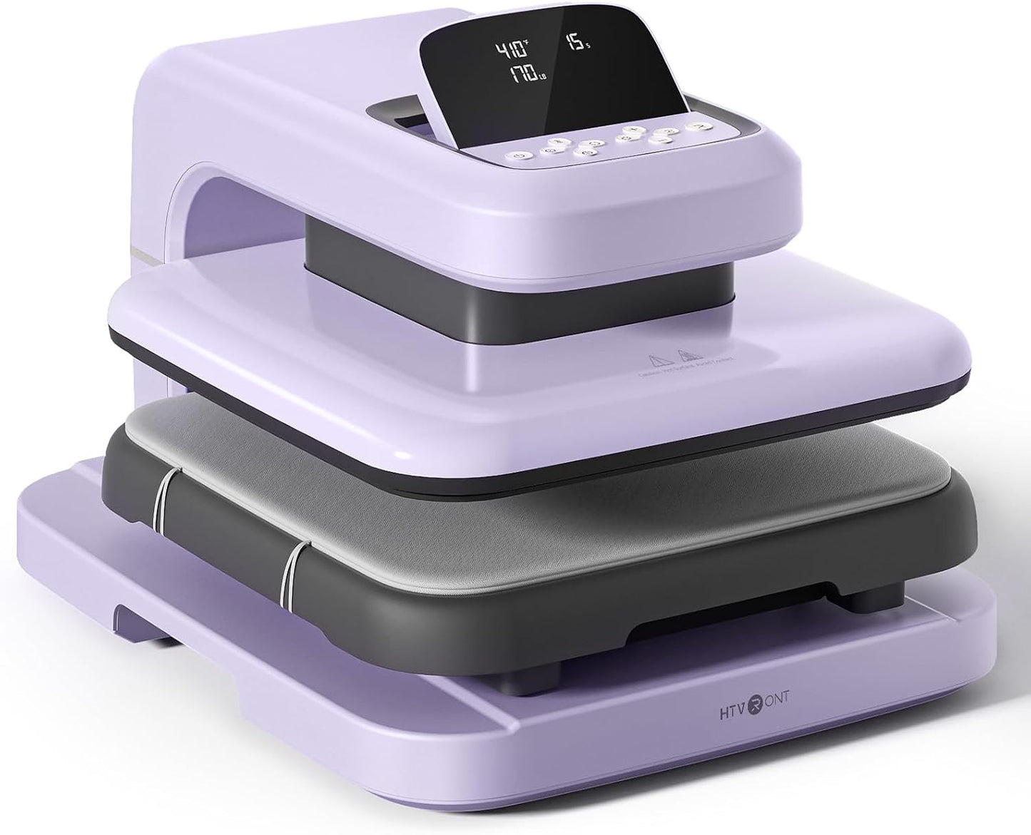 HTVRONT Auto Heat Press 2 - Adjustable Pressure & Fast Heating